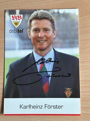 Autogrammkarte Karlheinz Förster - VfB Stuttgart 2000/01 - Original Signiert