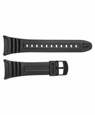 Genuine Casio Watch Strap. Replacement for W-96 W96H Black Resin. 10076822 UK