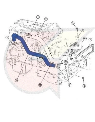 Intercooler Turbo Lufteinlass Jeep Cherokee 2.5 CRD Dodge Stratus 52079581AB Foto 2 de 2