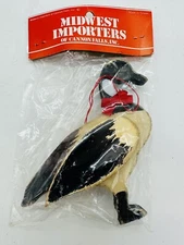 New Midwest Cannon Falls Folk Art Christmas Ornament Duck Goose Primitive