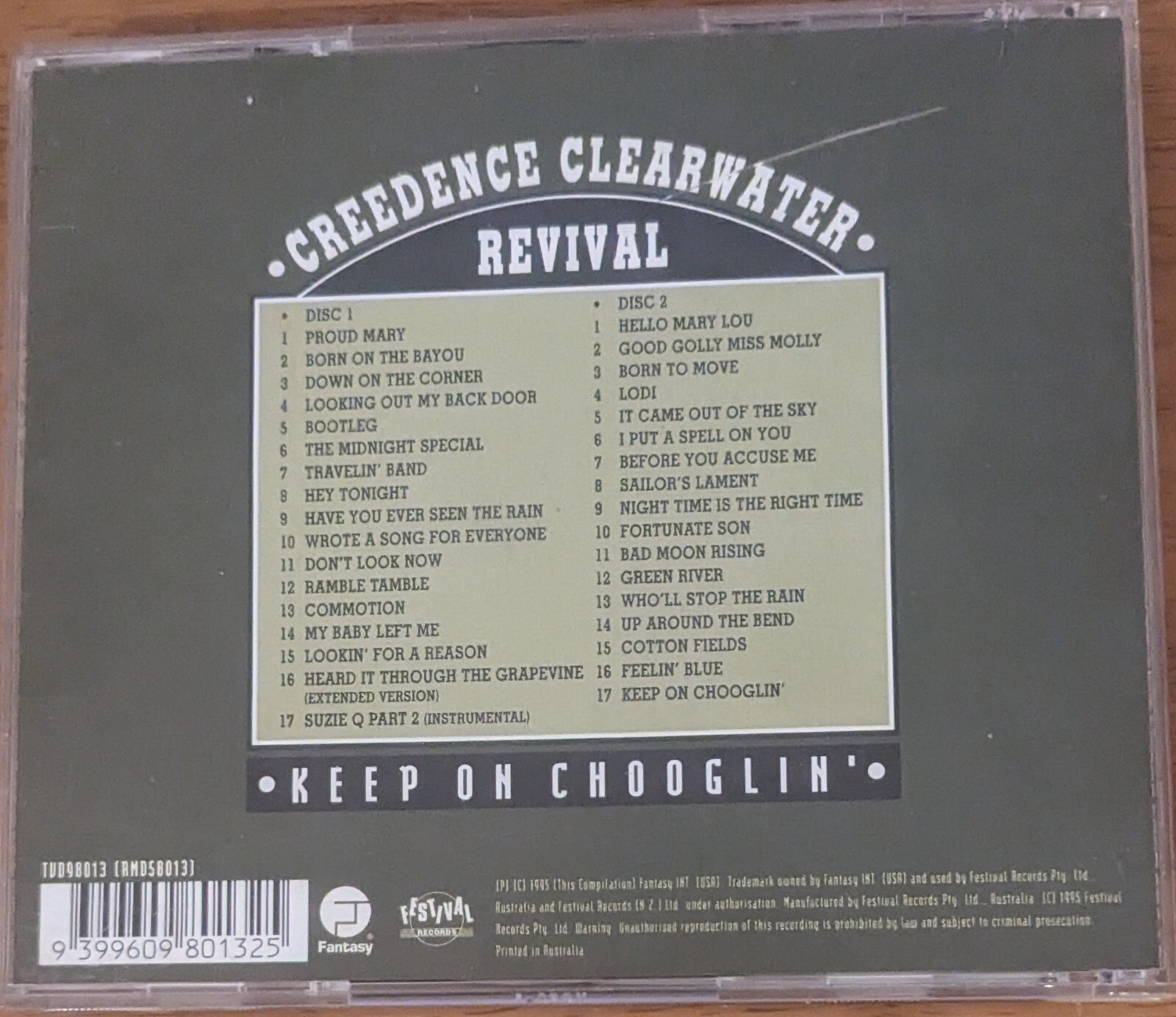 Creedence Clearwater Revival CCR Keep on Chooglin 2 CD RARE 34 Tracks ...