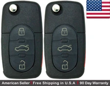 2x New Replacement Remote Key Fob Flip For AUDI **Read Description** 231M