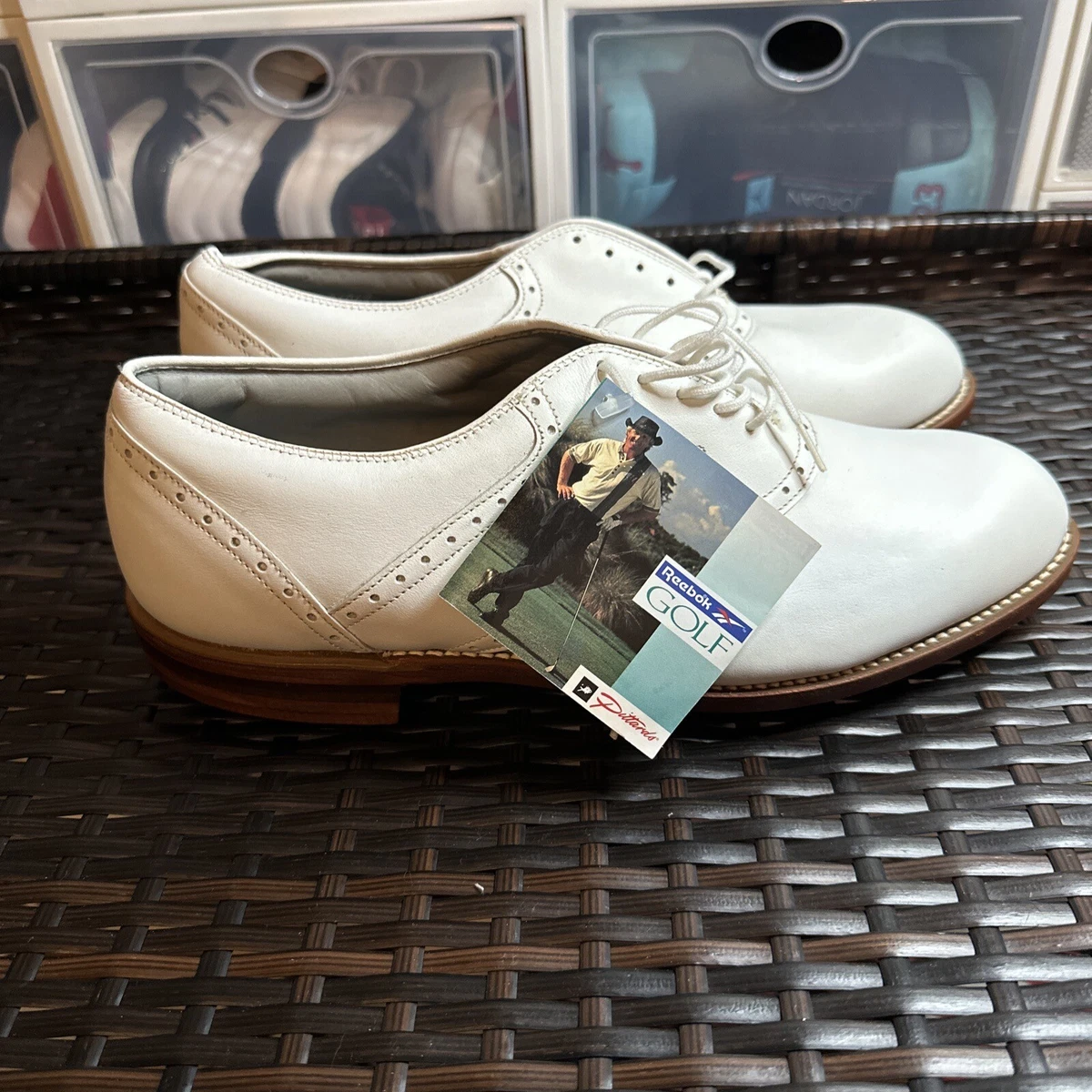 Mens Classic Reebok Golf Shoes Pittards Size 10 D NWOB NWD No
