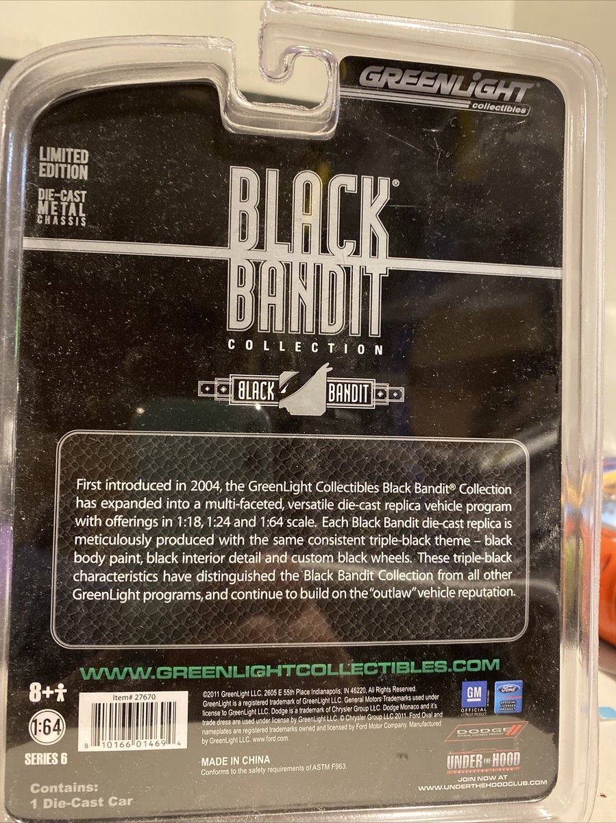 Greenlight 1:64 Black Bandit Series 6 2010 Ford Taurus SHO POLICE