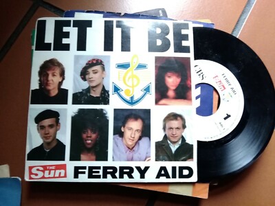 7'' FERRY AID LET IT BE LENNON McCARNEY COVER ex VINYL ex+
