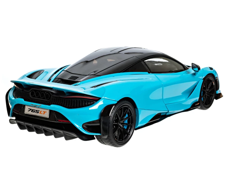 HPD 18002 1:18 McLAREN 765LT (CURACAO BLUE) L.E. OF 600 DIECAST SUPERCAR - Image 3 of 4