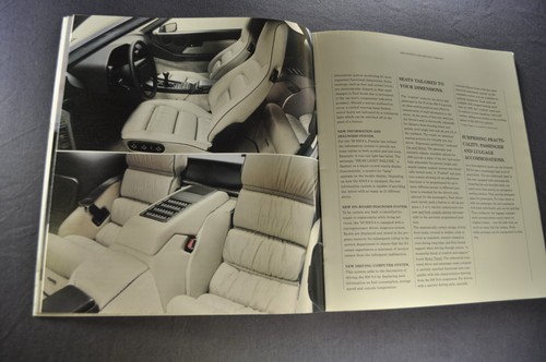 1989 Porsche 928 S4 Coupe Catalog Sales Brochure Excellent Original 89 - Picture 7 of 12