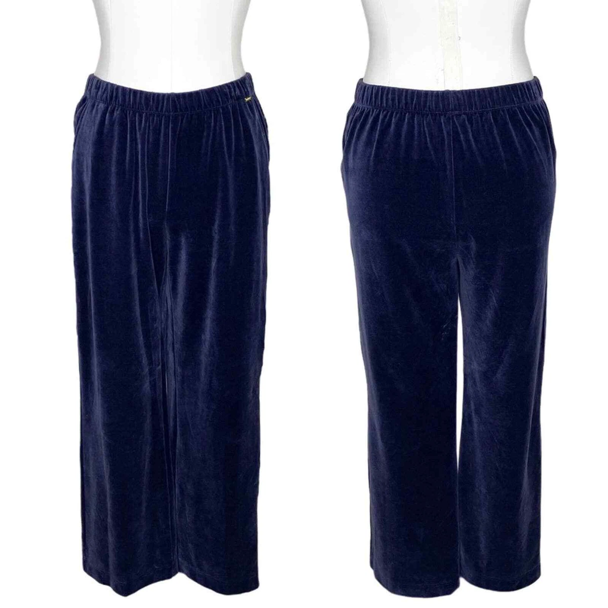 St. John Spa Blue Velvet Sweatpants eBay