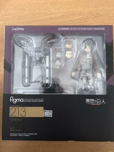Attack on Titan Levi Action Figure figma 213 W/ Box Max Factory Japan New  F/S JP | eBay