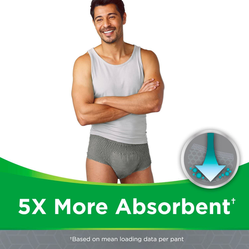 3 x Depend Comfort Protect for Men L/XL Incontinence Pants - 3 Pack of 9 - Picture 8 of 8