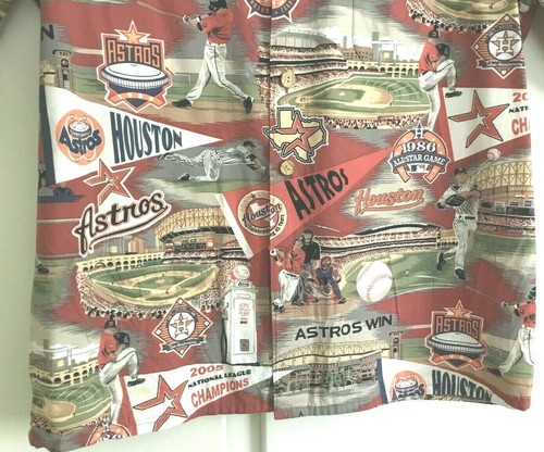 Vintage Reyn Spooner Houston Astros Natl League MLB SS button front shirt XL - Picture 5 of 5