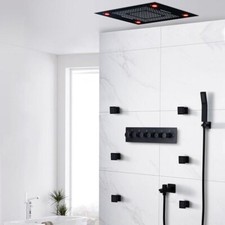 23"x31" Luxurious Classic Design waterfall  rainfall LED shower system   6 mode