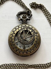 vintage style pocket watch with necklace chain