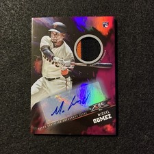 2018 TOPPS ROOKIE MAGENTA MIGUEL GOMEZ AUTO PATCH GIANTS SERIAL #ED 6/10