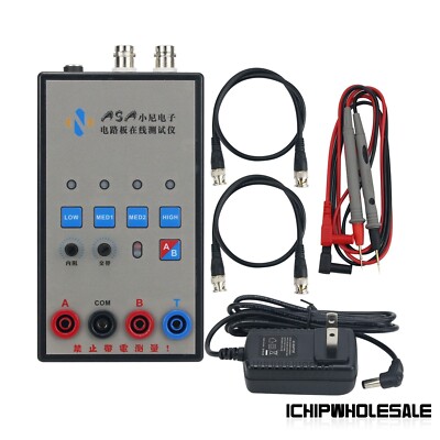 VI Curve Tester Two-Channel Input Alternate Display Shows Four Test Frequencies