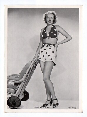 Autogrammkarte Sandra Storme Ross Verlag Trading Card Paramount