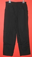 Allheart Mens Scrub or Chef Pants Zip Fly, Elastic Band w/Drawstring Black Small