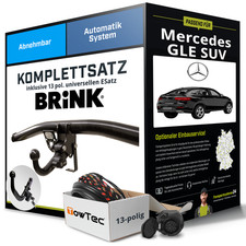 Für MERCEDES GLE SUV Typ W166 Anhängerkupplung abnehmbar +eSatz 13pol uni 15-18