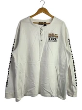 HARLEY DAVIDSON T 2L WHT T-shirt tee white cotton from Japan _630