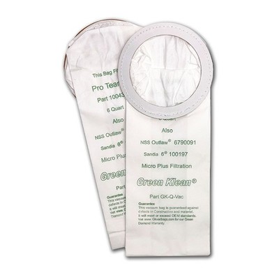 Green Klean Replacement Proteam 6 quart Bags