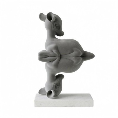Verspiegelter Hirsch Figur Abstrakt Harz Hirsch Skulptur Deko für Kinder