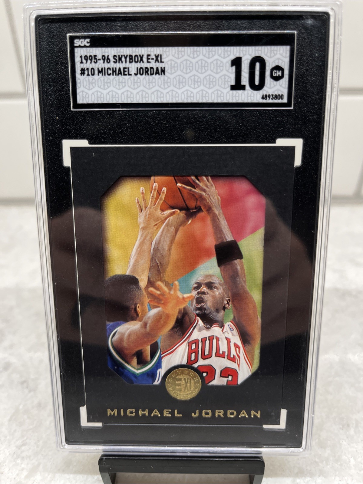 Michael Jordan • 1995 Skybox E-XL Black #10 SGC 10 Gem Mint HOF GOAT