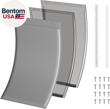 3-Flap Large Dog Door Replacement Insulated Flap with Clamp, Back Plate and Scre