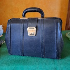 Vintage Black Leather Bag Doctors Coach bag