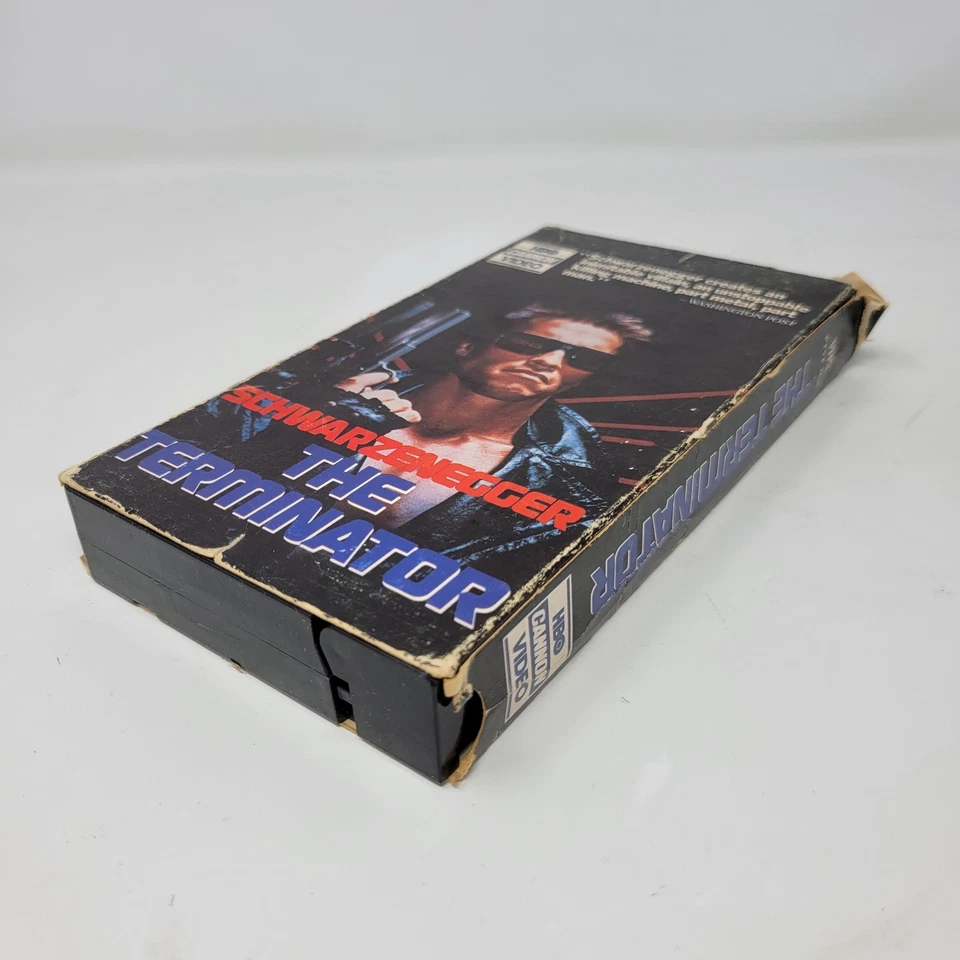 The Terminator VHS Movie Arnold Schwarzenegger HBO Video - Image 4 of 4