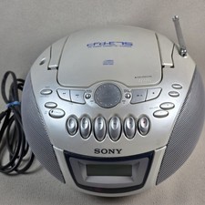 Sony CFD-E75 Boombox CD Player AM/FM Radio Cassette Tested w Power Cord