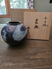 Inoue Taisho Shodai Yaki Jar Japanese Pottery...