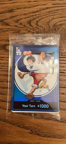 2026 ONE PIECE x LOS ANGELES DODGERS MONKEY.D.LUFFY DON CARD PROMO 7/2/26