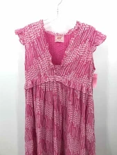 Pre-Owned Banjanan Pink Size Small Maxi Short Sleeve Dress