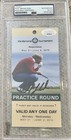 Phil Mickelson Signed 2010 Golf Ticket PSA/DNA Autograph Nice!