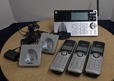 VTech IS8129-5 DECT 6.0 Bluetooth Cordless Phone System Base  3 Handsets