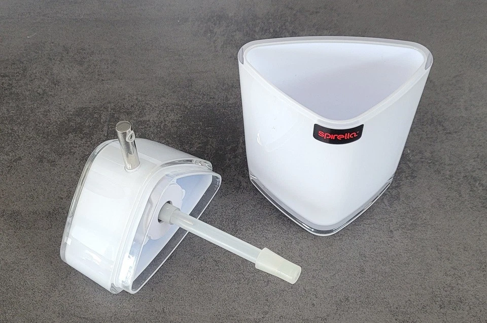 Spirella TRIX ACRYL Blanc Distributeur de Savon Dreieck-Design + Intensif High - Photo 2/4