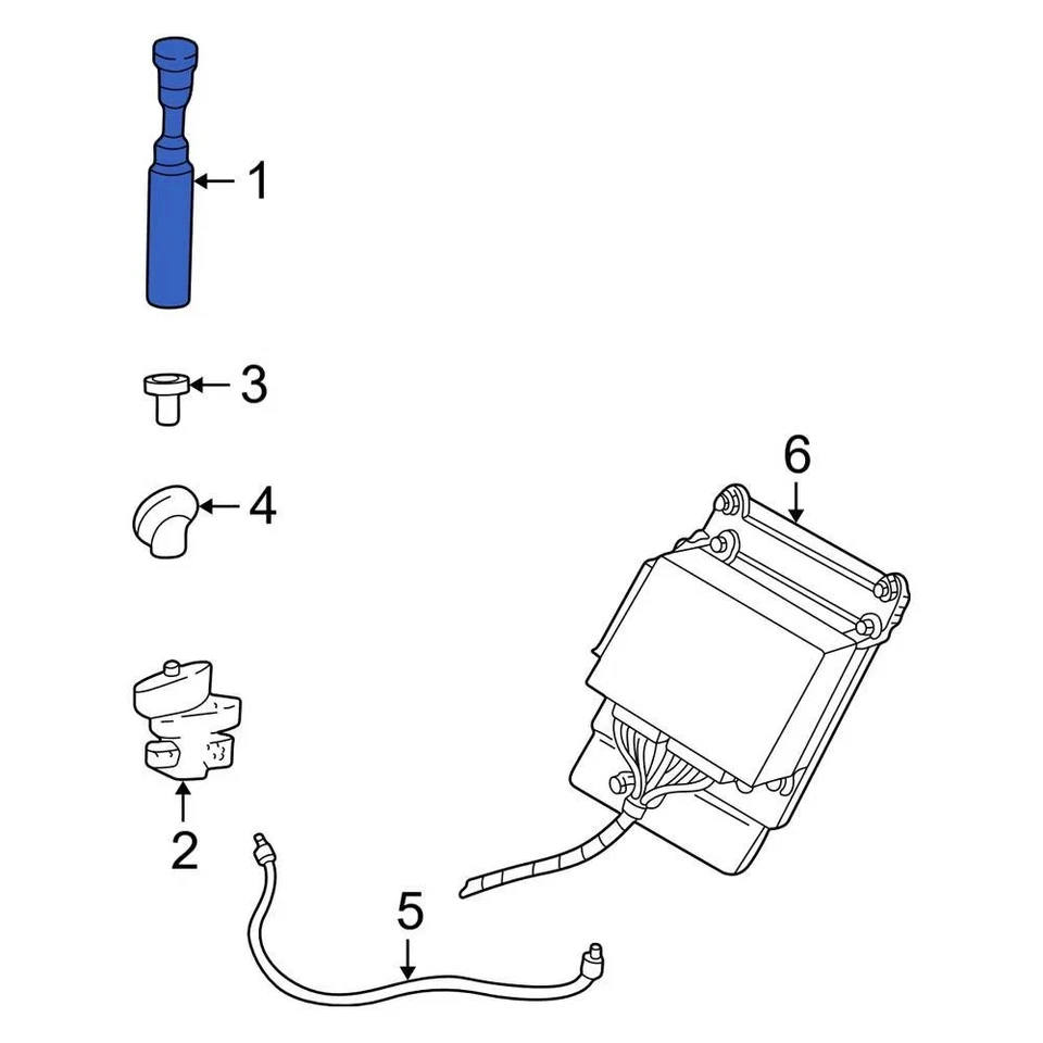 For Ford F-150 1997-2008 Ford MCPZ18813D Radio Antenna Mast Foto 3 de 4