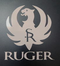 Ruger Sr Logo High Gloss White Vinyl Die Cut Gun 4 12 X 4 Sticker Ruger Sr Logo High Gloss White Vinyl Die Cut Gun 4 12 X 4 Sticker