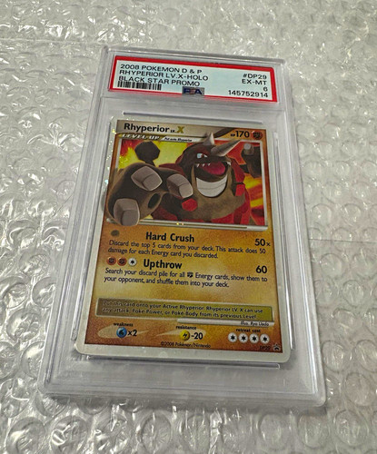 Pokémon D&P Black Star Promo 2008 Rhyperior Lv.X Holo DP29 PSA 6