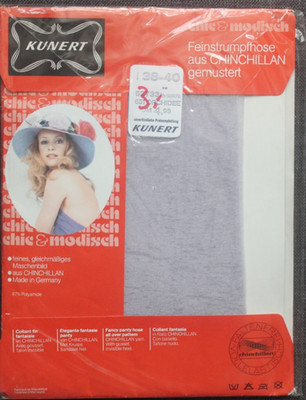Vintage KUNERT Chic & Modisch Strumpfhose Gr. 38-40 Orchidee Glitzer Neu OVP