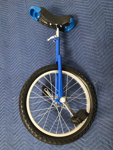 20" Blue Unicycle - Needs Air