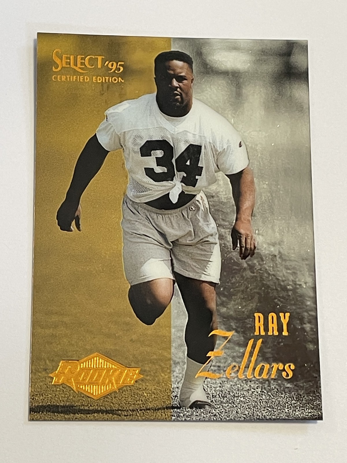 1995 Select Certified Football #122 - Ray Zellars RC - New Orleans Saints