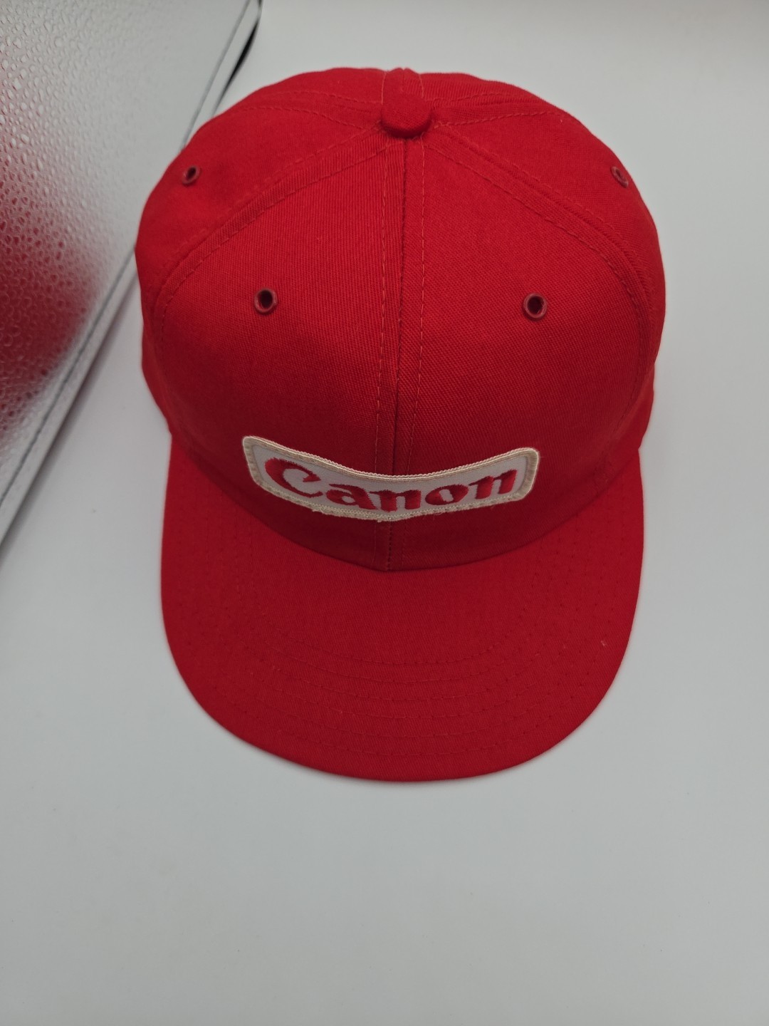 Canon Baseball Style Snapback Cap Hat Red Patch L… - image 9