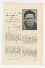 Orig 1912 Magazine Cut Real Print Photo BASEBALL Stars Ed Walsh & Chief Bender