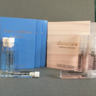 Vince Camuto illuminare Perfume EDP 3X  & D&G Light Blue .05oz New w/ card 15X