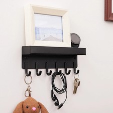DOMIRA Wall Mounted Key Holder Hooks Keyrings Organiser Rack Letter Mail Hanger