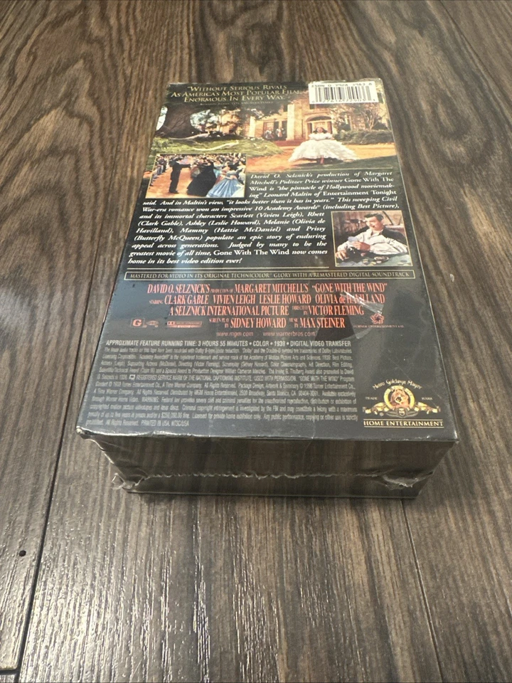 Gone with the Wind VHS Deluxe Edition Box Set MGM Home Video 2 Tape - Image 2 of 2