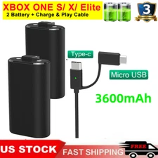 Rechargeable Battery Pack For XBox One X/S Series X/S Controller & Charger Cable