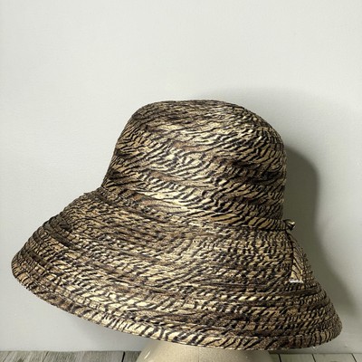 GIOVANNIO FLORENCE NEW YORK Animal Print Derby Sun Hat | eBay display picture 2