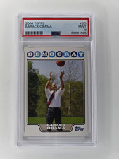 2008 Topps Democrat Basketball #BO Barack Obama Rookie RC PSA Mint 9 RARE